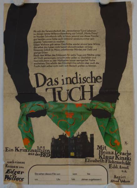The Indian Scarf original release east-german movie poster